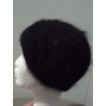 noir 100% angora Bonnet de ville