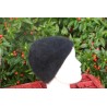 noir 80% angora Bonnet mousse