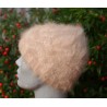 camel 100% angora  Bonnet vague