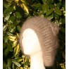 Havane 100% angora Bonnet Fleur