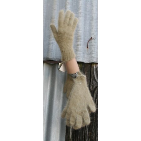 Gants 80% angora Kaki