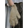 Gants 80% angora Kaki