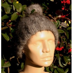 Bonnet pompon anthracite