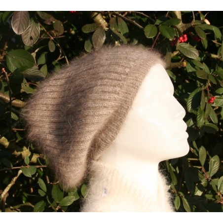 havane 100% angora grand bonnet côte