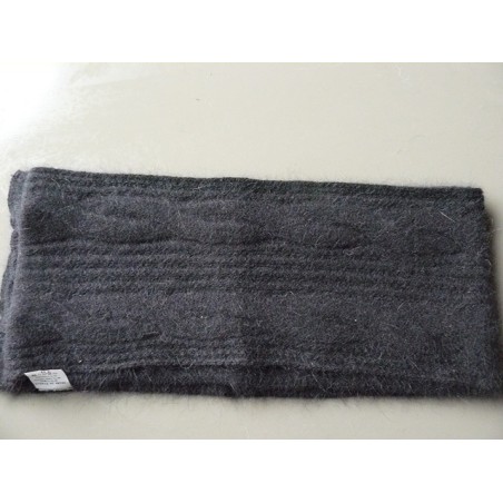 noir 40% angora Echarpe torsade