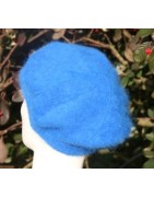 bleu roy 80% angora Casquette