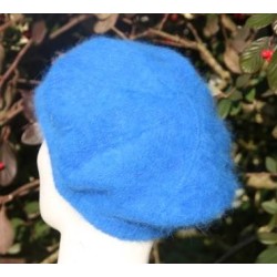 bleu roy 80% angora Casquette