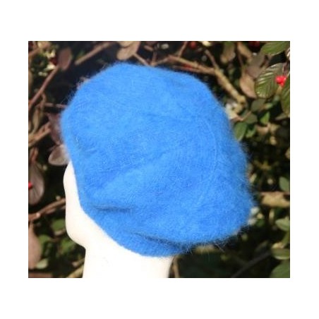 bleu roy 80% angora Casquette