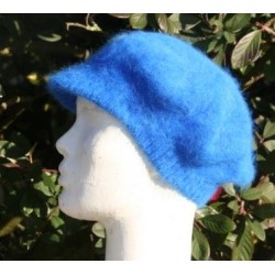 bleu roy 80% angora Casquette