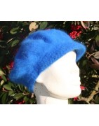 bleu roy 80% angora Casquette