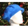 bleu roy 80% angora Casquette