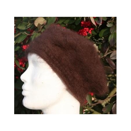 marron 80% angora Béret