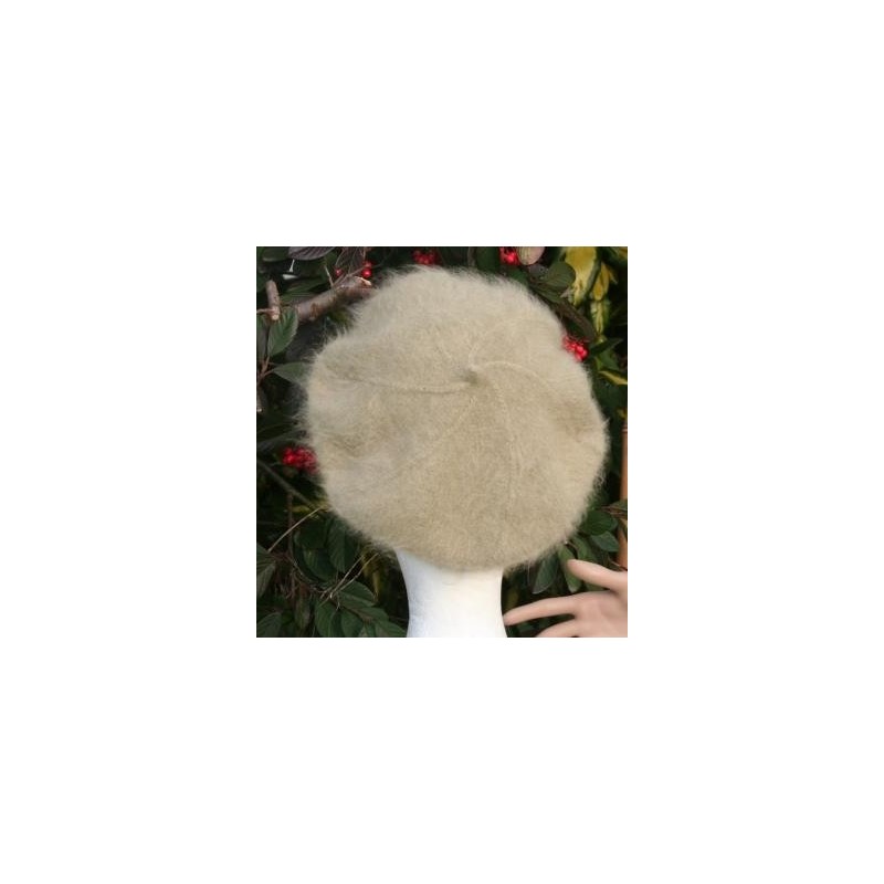 kaki 80% angora Béret