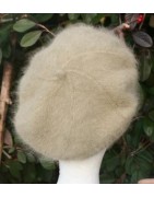 kaki 80% angora Béret