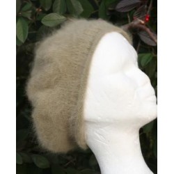 kaki 80% angora Béret