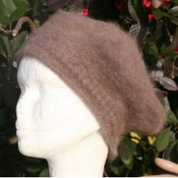 châtaigne foncé 80% angora Béret