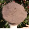 châtaigne foncé 80% angora Béret