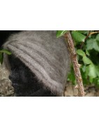 anthracite 100% angora Bonnet turban