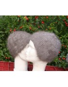 anthracite 100% angora bonnet fantaisie