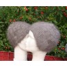 anthracite 100% angora bonnet fantaisie