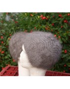 anthracite 100% angora bonnet fantaisie