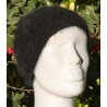 noir 100% angora Bonnet mousse