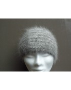 bonnet mini toque chiné écru-anthracite