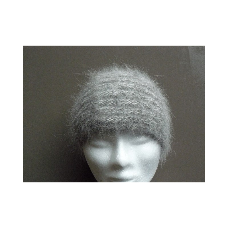 bonnet mini toque chiné écru-anthracite