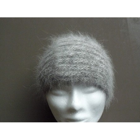 bonnet mini toque chiné écru-anthracite