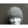 bonnet mini toque chiné écru-anthracite