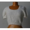 écru-100% angora petit pull T.3