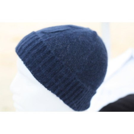 Marine 40% angora Bonnet Torsade