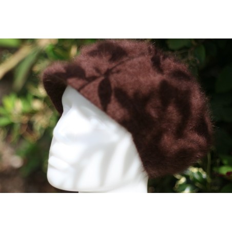 marron 80% angora Casquette