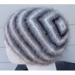 rayé  80% angora  bonnet...