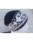 bonnet fantaisie 100%angora & 80%angora