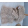 camel 100% angora Echarpe torsade + petite