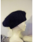 noir 100% angora Béret