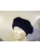 noir 100% angora Béret