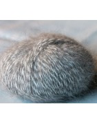 pelote de laine angora  sans teinture  100% angora