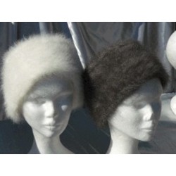 Toque fourrure 100% angora