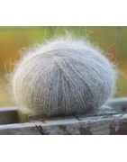 pelote de laine angora  sans teinture  100% angora