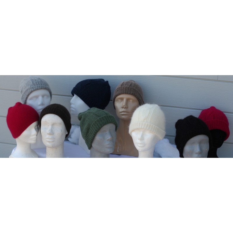 Bonnets 40% angora 40% mérinos