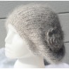 Bonnet Fleur 100% angora