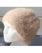 Bonnet Fleur 100% angora