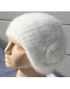 Bonnet Fleur 100% angora