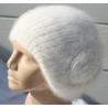 Bonnet Fleur 100% angora