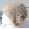 Bonnet Fleur 100% angora