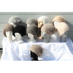 Bonnet Fleur 100% angora