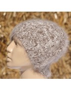 bonnet fantaisie 100%angora & 80%angora