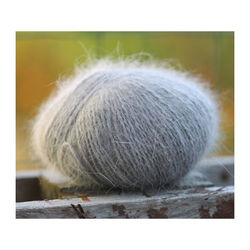 pelote de laine angora sans teinture 100% angora